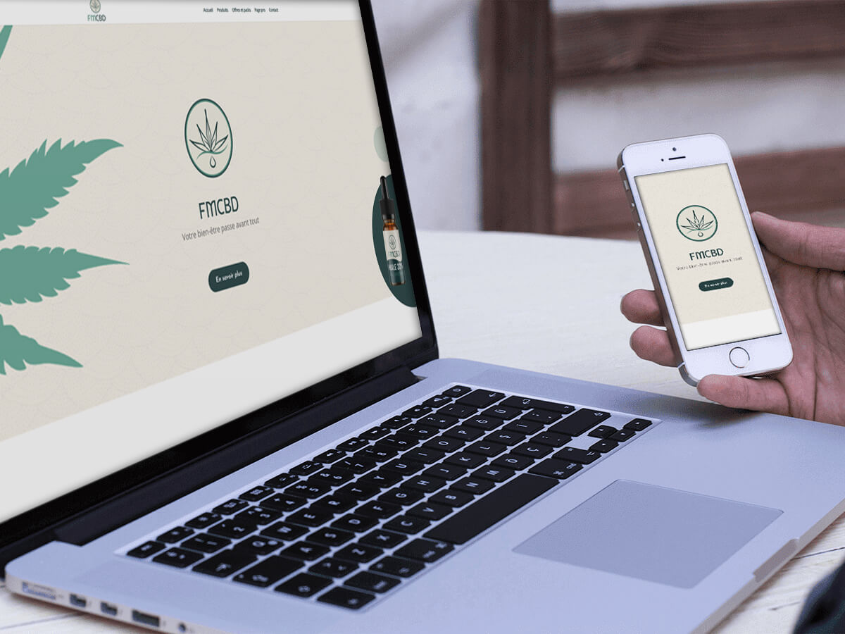 mockup du site web FMCBD
