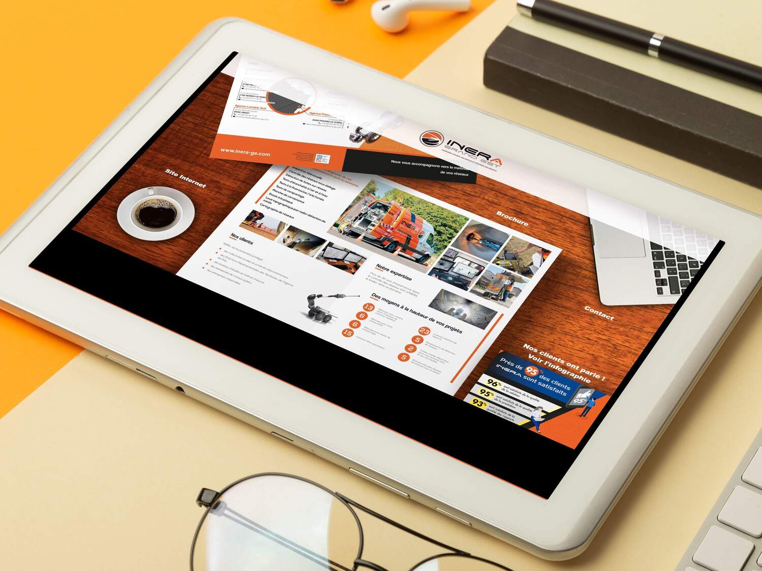 mockup du site web Inera Grand Est