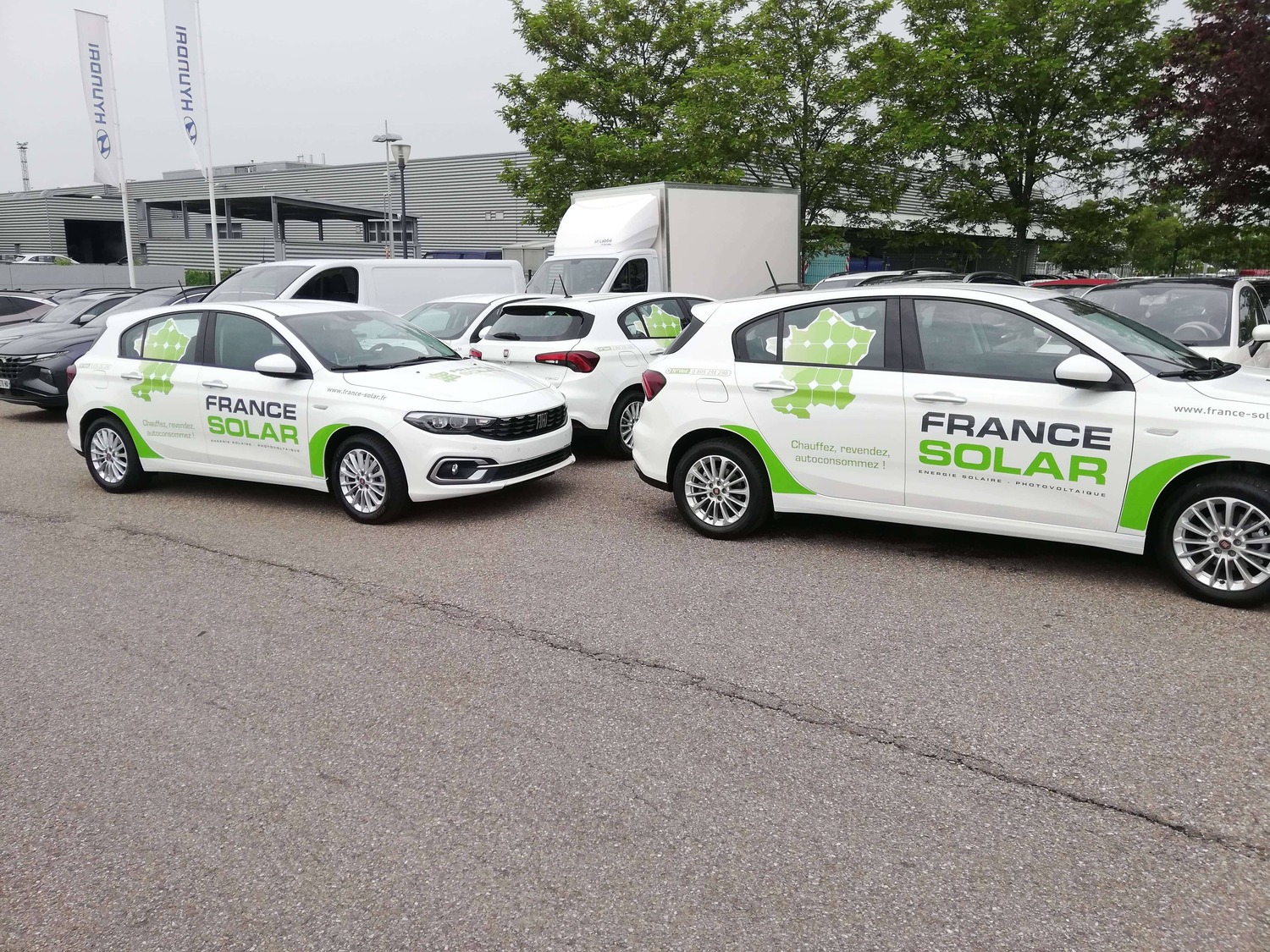 habillage véhicule France Solar